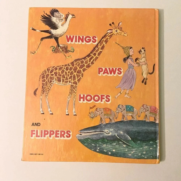Vintage 1981 Classic Golden Book Joe Kaufmans Wings Paws Hoofs and Flippers - Picture 2 of 16